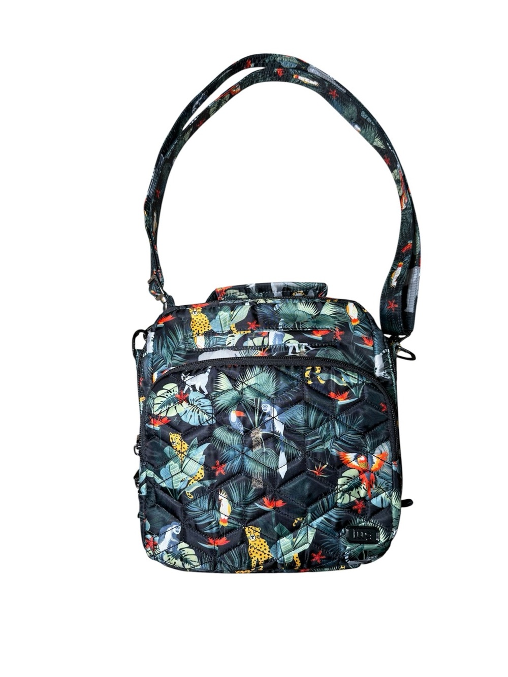 Lug Ranger Crossbody Bag Wildlife Black Jungle Quilted RFID